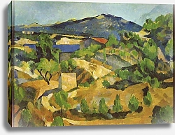 Постер Сезанн Поль (Paul Cezanne) Горы во французском Провансе