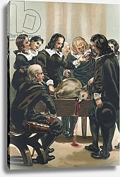 Постер Планелла Коромина Хосе William Harvey demonstrating the circulation of the blood