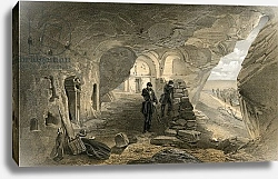 Постер Симпсон Вильям Excavated church in the caverns at Inkermann, looking west