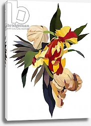 Постер Хируёки Исутзу (совр) Tulip parrot2