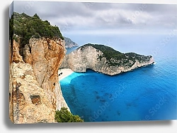Постер Panoramic views of the Bay of Navagio
