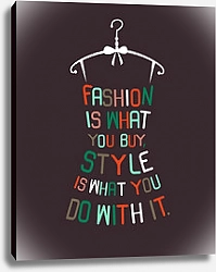 Постер Женская мода, платье с цитатой #8