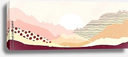 Постер Абстрактный пейзаж с горами 13