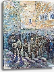 Постер Ван Гог Винсент (Vincent Van Gogh) The Exercise Yard, or The Convict Prison, 1890