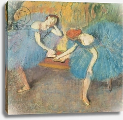 Постер Дега Эдгар (Edgar Degas) Two Dancers at Rest or, Dancers in Blue, c.1898