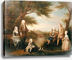 Постер Хогарт Уильям John and Elizabeth Jeffreys and their Children, 1730