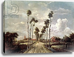 Постер Хоббема Мейндрат (Meindert Hobbema) The Avenue at Middelharnis, 1689