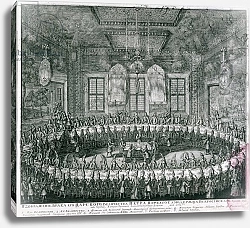 Постер Зубов Алексей Wedding of Peter I and Catherine in the Winter Palace in 1712, 1712