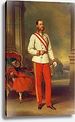 Постер Винтерхальтер Франсуа Franz Joseph I, Emperor of Austria, 1864