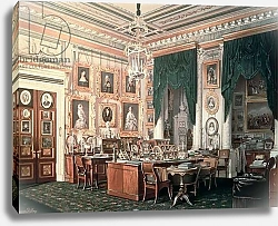 Постер Гау Эдуард The Study of Alexander III at Gatchina Palace, c.1881
