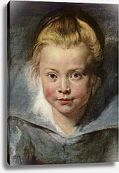 Постер Рубенс Петер (Pieter Paul Rubens) Детская головка (Портрет Клары Серены Рубенс)