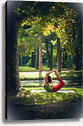 Постер Йога в парке