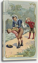 Постер Школа: Французская Playing leapfrog