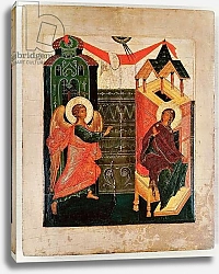 Постер Icon depicting the Annunciation, Novgorod School