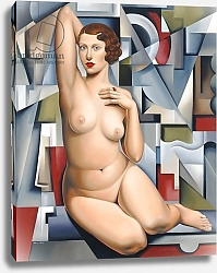 Постер Абель Кэтрин (совр) Seated Cubist Nude