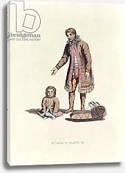 Постер Александер Уильям Samoyed woman with her baby and a cradle from 'Dress of the Russians', 1814