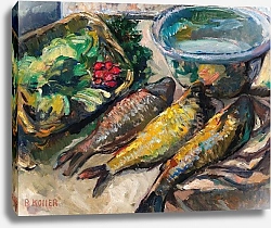 Постер Коллер-Пинель Броника Still Life With Three Fish