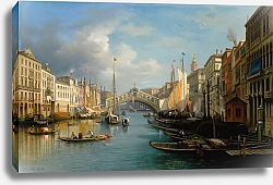 Постер Venice, A View Of The The Grand Canal And The Rialto Bridge From The South