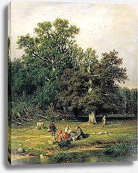 Постер Шишкин Иван За грибами. 1870