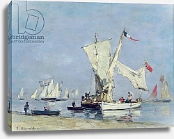 Постер Буден Эжен (Eugene Boudin) Sailing Boats, c.1869