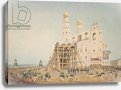 Постер Садовников Василий Raising of the Tsar-bell in the Moscow Kremlin in 1836, 1839