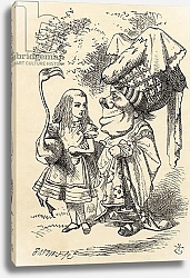 Постер Тениель Джон Alice with flamingo chats with the Duchess, from 'Alice's Adventures in Wonderland'