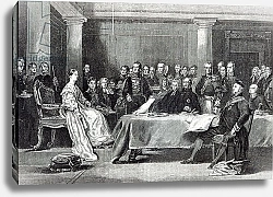 Постер Уилки Давид Сэр The Queen's First Council, from 'Leisure Hour', 1888