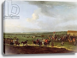 Постер Тилеманс Питер The Round Course at Newmarket, Preparing for the King's Plate, c.1725