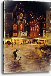 Постер Зависки Эдуард La Place Blanche et le Moulin Rouge