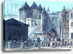 Постер Науде Томас The Place de l'Apport-Paris in Front of the Grand Chatelet, before 1802