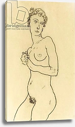 Постер Шиле Эгон (Egon Schiele) Standing nude, 1918