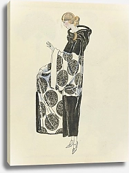 Постер Неизвестен Gazette du Bon Ton, 1922 – No. 9 : Loutre et velours imprimé / Tissu de Bianchini