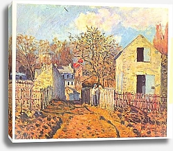 Постер Сислей Альфред (Alfred Sisley) Деревня Вуазен