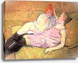 Постер Тулуз-Лотрек Анри (Henri Toulouse-Lautrec) Софа