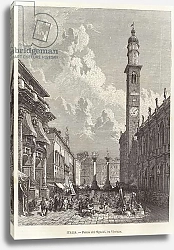 Постер Бауэрнфайнд Густав Piazza dei Signori in Vicenza