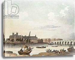 Постер Школа: Английская 18в. View of Westminster and the Bridge