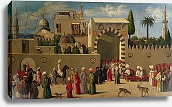 Постер Школа: Итальянская 16в. The Venetian Ambassador's Interview in an Oriental City in 1512