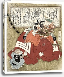 Постер Тоёкуни Утагава The actor Ichikawa Danjuro VII in the play Shibaraku, c.1823-25