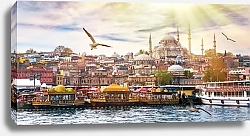 Постер Турция, Стамбул. Вид на набережную 2