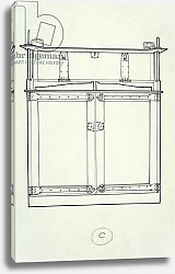Постер Макинтош Чарльз Line drawing of furniture, c.1910