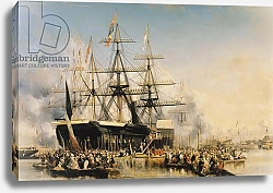 Постер Изабе Луи King Louis-Philippe Disembarking at Portsmouth, 8th October 1844, 1846