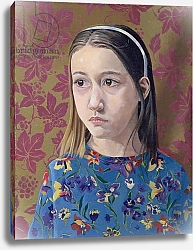 Постер Берн Алан (совр) Painting of a Young Girl, 1993