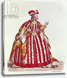 Постер Леком Ипполит Mademoiselle Dumesnil in the Role of Agrippina in 'Britannicus' 1740