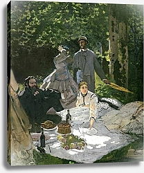 Постер Моне Клод (Claude Monet) Dejeuner sur l'Herbe, Chailly, 1865