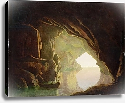 Постер Райт Джозеф A Grotto in the Gulf of Salerno, Sunset, c.1780-1