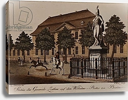 Постер Школа: Немецкая Statue of General von Ziethen in Wilhelm Platz, Berlin