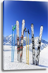 Постер Горные лыжи