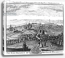 Постер Школа: Английская 18в. The East Prospect of the City of Winchester, from the 'Universal Magazine', 1750