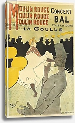 Постер Тулуз-Лотрек Анри (Henri Toulouse-Lautrec) Poster advertising 'La Goulue' at the Moulin Rouge, 1891 1