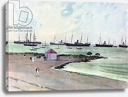 Постер Чапман Карлтон Captured Spanish Vessels at Anchor in Man-of-War Harbor, Key West